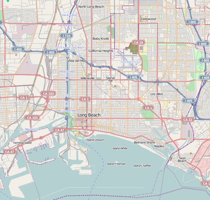 Long Beach, CA - File:Location map Long Beach.png - Wikipedia